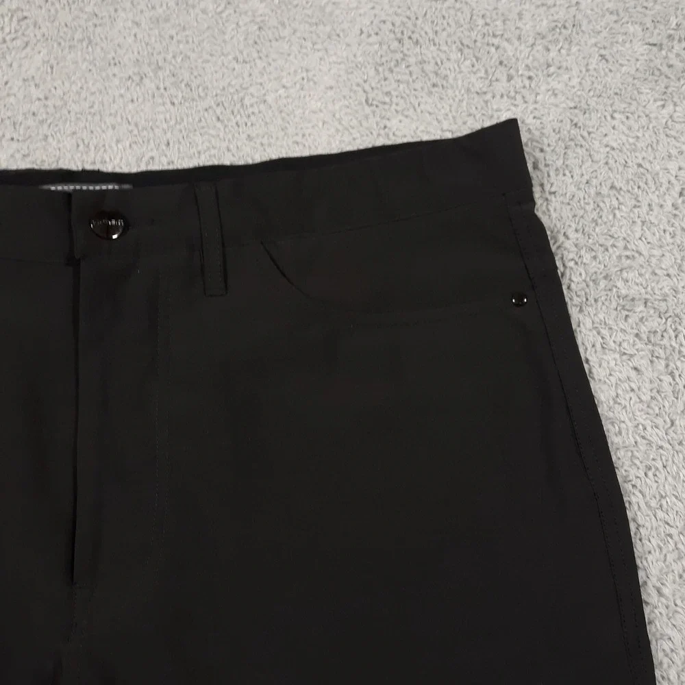 G-Mac Apparel Shorts Mens Size 36 x 10.5 Black Performance Flat Front Golf